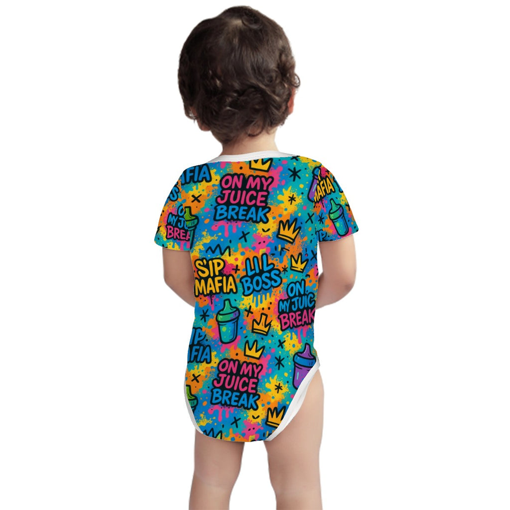 Juice Break Graffiti Drip Onesie