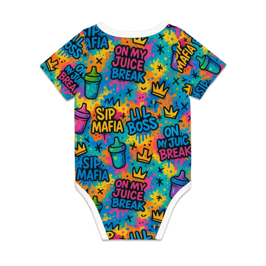 Juice Break Graffiti Drip Onesie