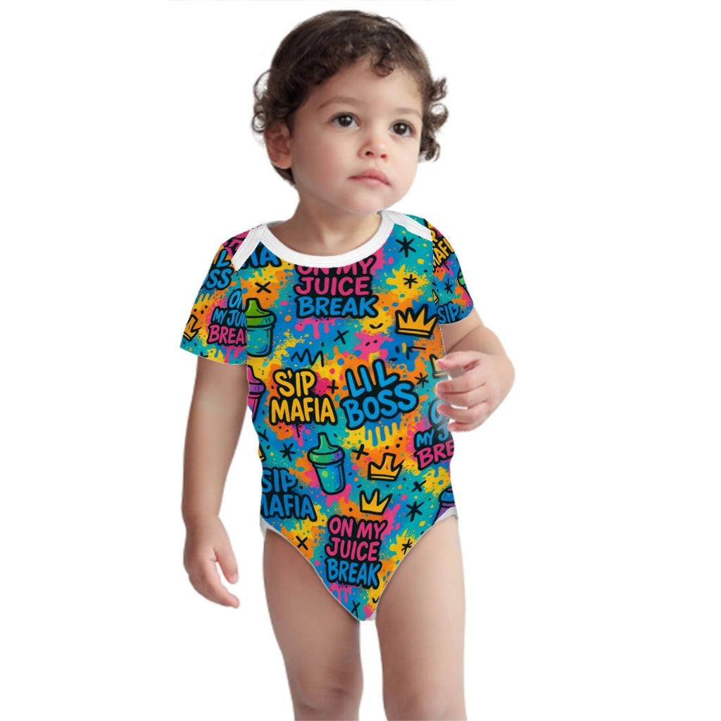 Juice Break Graffiti Drip Onesie