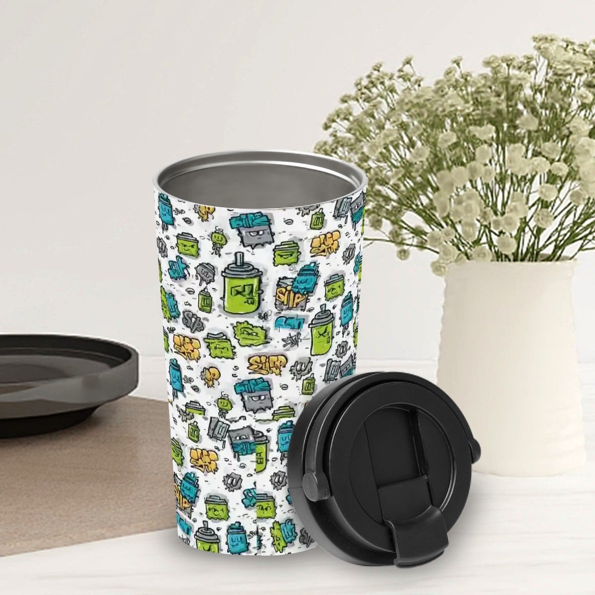 Sip Sip Hooray! Mom Tumbler – 16oz Insulated Travel Mug