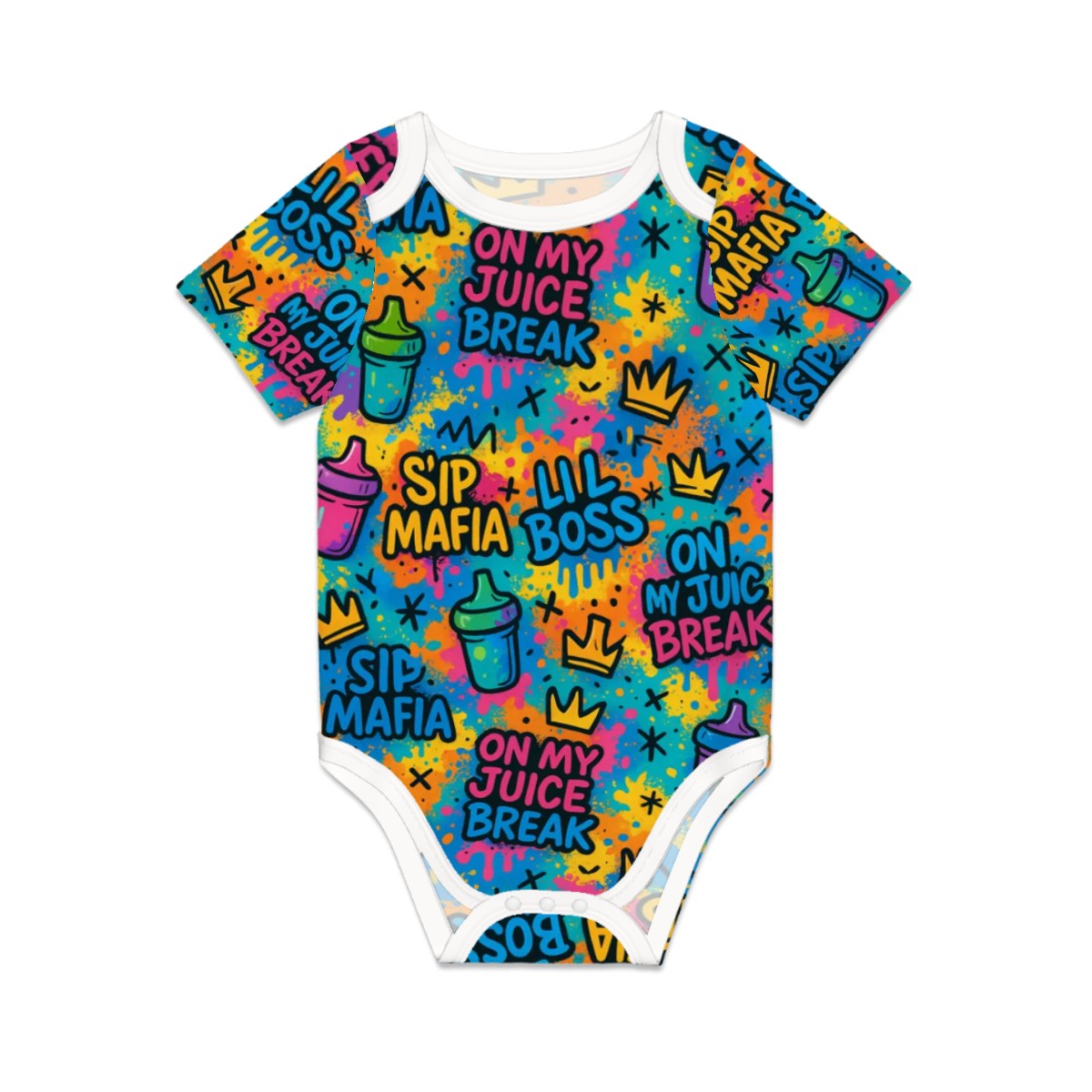 Juice Break Graffiti Drip Onesie